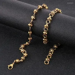 Łańcuchy w prostym stali nierdzewnej kreatywnej pereł Naszyjnik dla mężczyzn i kobiet spersonalizowana biżuteria imprezowa prezenty