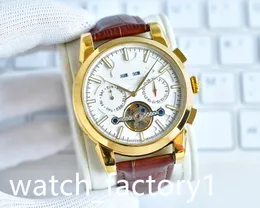 Reloj de lujo para hombre con un fuerte diseño hueco, caja de acero de precisión, superficie de espejo mineral superresistente, 44 mm