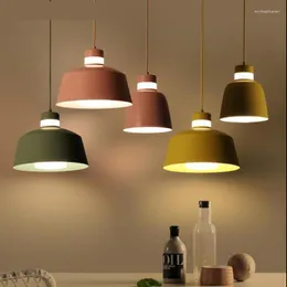 Pendellampor nordiska minimalistiska 1 datorer upphängning armaturbelysning Bedside Cafe Light Lantern Creative Restaurant Lustres e pendentes