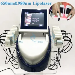 160MW Lipolaser Lipo Laser LLT Weight Loss Slimming Fat Removal Body Contouring Machine Dual Wavelength