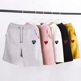 Summer Mens shorts Classic embroidered love eyes casual shorts cotton pants for men and women loose