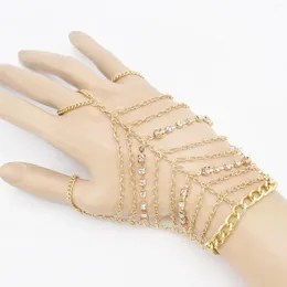 Link Armbänder Mode Pull Finger Armband Auf Hand Kreuz Kristall Multi-Style Ketten Schmetterling Armreif Schmuck Zubehör