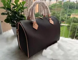 Shoulder Bags Women Genuine Real Leather Speed Handbag Strap Handbags Ladies Tote Can Stamping Luxurys Designers Womens Bags M8752703000