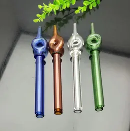 Smoke Pipes Hookah Bong Glass Rig Oil Water Bongs Single wheel colored extended glass suction nozzle