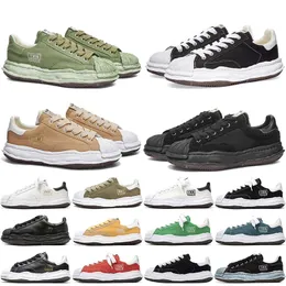 Maison Mihara Yasuhiro MmyランニングシューズBlakey OG Sole Canvas Low Mens Trainers Womens GS WMNSスポーツスニーカーグリーンブラックホワイト黄色Mmyカジュアルボードトレーニング3