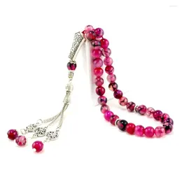 Strand Stone Tasbih och agates Tassel Style Black Crystal Muslim Prayer Beads 33 99 Misbaha Islam Rosary Islamic Gift