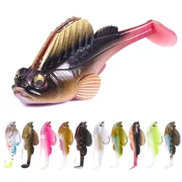 Baits Lures 1pcs silicone dark sleep rocking device fishing 14g sinking soft bait clip swimming pool shadow for bass hunting P230525