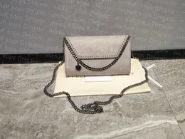 10a Stella McCartney Women's Chain Torba na ramię 2023 Klasyczna torba klapka magnetyczna snap otwarty okrąg