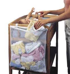 Baby COT -säng hängande förvaringsväska CRIB Organiser Toy Diaper Nappy Pocket For Set Crib Bedbling Accessory 230525