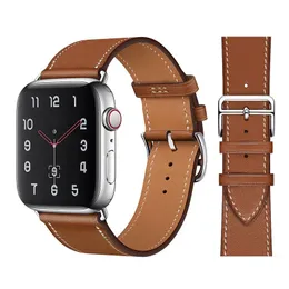 Leather for Apple watch band 44mm 40mm 45mm 41mm 42mm 38mm bracelet correa iWatch series 3 4 5 se 6 7 45mm 41mm strap wristband