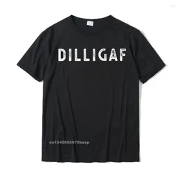 Men's T Shirts DILLIGAF Do I Look Like Give A F Funny Sarcastic Humor T-Shirt Cotton Casual Tops & Tees Designer Men Top T-Shirts Normal