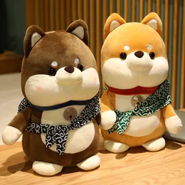 Plush Dolls 1pc 25/35/45cm Lovely Shiba Inu Plush Toys Kawaii Runaway Dog Dolls Stuffed Soft Animal Dolls Home Decor Gift for Children 230525