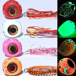 Baits Lures 250g/150g/120g/100g/80g/60g/40g tenya Glow Lumious Kabura Pesca Slider Snapper/Sea bream Jig head with skirt jigging lure 230525