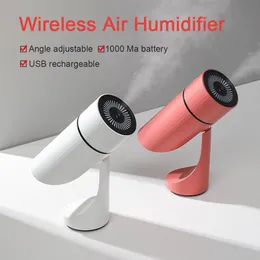 Diffusori di oli essenziali Diffusore di umidificatore d'aria ricaricabile USB 1000mAh Luce muta Mini Diffusori di aromaterapia Cool Mist Maker Home Car Purifier 230525