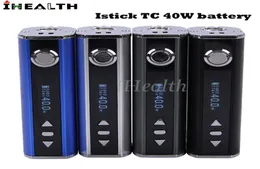 Autentisk Eleaf Istick TC 40W Battery Mod Buildin 2600mAh Battery 40W Temperaturkontroll Mod Simple Paking 4 Color Options3988709