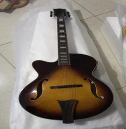 Todo o Alfândega Custom Lefrand 6 String Semihollow Acoustic Electric Guitar em Sunburst Selling Musical Instrume3746366
