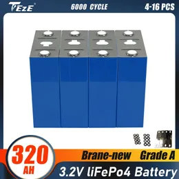 Neue 3,2 V 320 Ah Lifepo4 Batterie Grade A Lithium-Eisen Phosphat Batterie Pack DIY Zelle Für 12 V 24 V RV EV Golf Carts Solar Energie