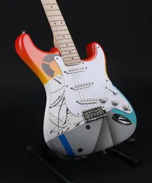 EricClapton Crash Rainbow Crashocaster sobre o Rainbow Electric Guitar Shop Custom Work Work Painted Strat China Guitars7656289