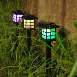 Lampy LED Lampy Lampy LED Outdoor IP65 Wodoodporna latarnia słoneczna do trawnika Patio Dekoracja uliczna
