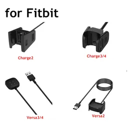 Stand Quick Chargers Adapter Fast Magnetic Charger Cable For Fitbit Watch Charging Dock Bracket 1M 3ft USB or Type-C Ports for Charge2 Charge3 4 Versa4 Versa3 Sense2