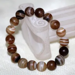 Strand High Grade 10mm Natural Onyx Vein Stone Agat Carnelian Round Beads Beaded Bracelet Quality Diy Jewelry 7.5inch B2914