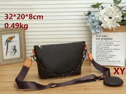 MT Luxury 2-piece set Fashion Pochettes Should Bag Leather Tote Purse Crossbody Wallet Small Chain Purse Designer Women bag Cosmetic
