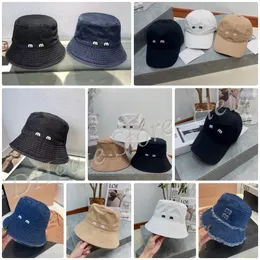 Mode Bucket Hat Broderi Fisherman's Hat Baseballkeps för kvinnor och män Sommarsolhatt med MM-bokstäver 9 stilar