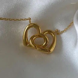 Collane con ciondolo Harong pieghevole a forma di cuore Disign moda coppia romantica collana gioielli regalo di San Valentino