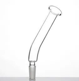Mouth Piece high Clear Borosilicate Glass Smoking Ground Glass with 14mm male joint tube bent 4023982417