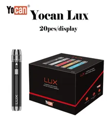 100 Oryginalne Yocan Lux Mod Vaporizer Pens Pens Ents E Zestaw papierosów z 400 mAh Pen Pen Pen Pen 510 Nić Atomizer4584893
