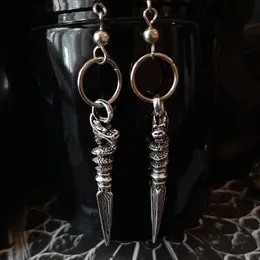 Neue Gothic Wikinger Drachen Spike Ohrringe Fantasy Mittelalter Ohrhänger Statement Mode Krieger Heidnischer Schmuck Damen Herren Geschenk Mystisch