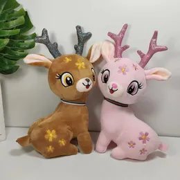 Atacado bonito natal sika cervos brinquedos de pelúcia jogos infantis playmate presentes de férias ornamentos de sala