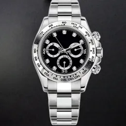 orologio da uomo con diamanti orologi di design di alta qualità meccanico automatico in acciaio inossidabile 904L orologio da polso con chiusura scorrevole per uomo relojes impermeabile nero montre 40MM