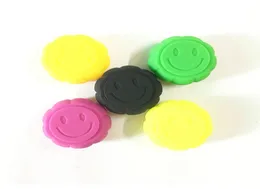 Smiley Face Silicone Jars Dab Wax Container Colorful Pumpkin Shape Oil Slicks Container 100 PcsLot9245279