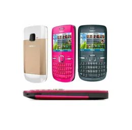 Refurbished Original Nokia C300 Unlocked Phone 24 inch Screen 2MP Camera Bluetooth FM JAVA 2G GSM Cheap Mobile Phone 1pcs6228417