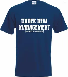 Men's T Shirts 2023 Fashion Shirt Transfers Under Management Ask fru. Rolig gift bröllopsbrudgumpa present