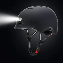 Cycling Helmets Bicycle Helmet Llluminated Warning Light Motorcycles Bike MTB Road Electric Scooter Balance Car Casco Safety Cap 230525