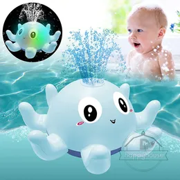 لعبة Bath Toys Baby Bath Toys رذاذ استحمام ماء للاستحمام للأطفال كرة حوت كهربائية مع موسيقى ضوئية LED OOL Bathd 230525