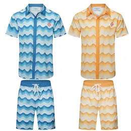 23 Summer Fashion Mens Tracksuits Hawaii Beach Pants Set Designer Shirts Printing Leisure Shirt Man Slim Fit Styrelsen Kort ärm Korta stränder#14
