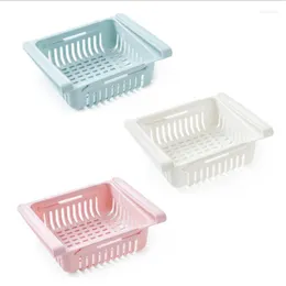 Storage Bottles Refrigerator Drawer Box Hanging Retractable Drain Basket Fresh-keeping Partition Sorting Rack For Kichen