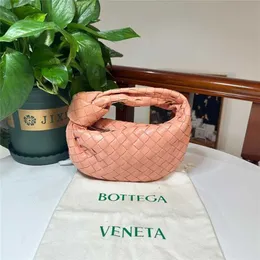 Luxury Bottegass Bag Baojia Mini Jodie Cloud Honey Peach Color Woven Style 23 Counter Venetass Leather Tote Handbags