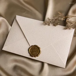Gift Wrap 5pcs Vintage Linen Envelopes DIY Postcard Wedding Invitation Card Cover Korean Stationery Office Supplies