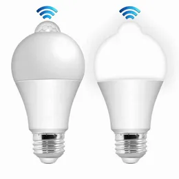 Bulbos 18W 20W E27 LED Sensor de movimento lâmpada lâmpada pir Light Auto On/Off Night para iluminação de estacionamento em casa 110V 220Vled Bulbsled