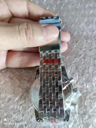 Catena dell'orologio in acciaio inossidabile, cinturino in acciaio di precisione, cinturino in acciaio inossidabile di alta qualità, larghezza 24 mm, lunghezza 200 mm