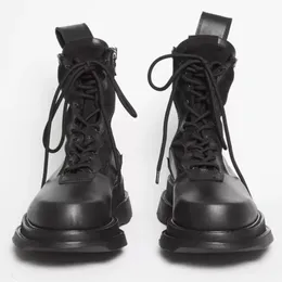 Zip Man دراجة نارية أزياء Men Men Safety Boots Square Toe Male Designer Botas