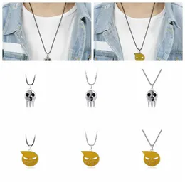 Pendant Necklaces 2023 Anime Soul Eater Pendants Necklace For Women Metal Chain Accessories Cosplay Props Fashion Jewelry Gift