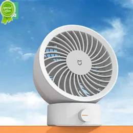 New NEW Mijia Portable Fan Mini Home Can Shake His Head Mini-fan Office Desk Electric Usb Rechargeable Fans Small for Desktop