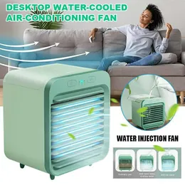 Other Home Garden Portable Air Conditioner Personal Desktop Air Cooler Rechargeable Quiet Table Fan For Home Office PR Sale 230525