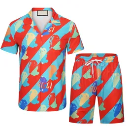 23 Summer Fashion Mens TrackSuits Hawaii Beach Pants Set Set Designer koszule