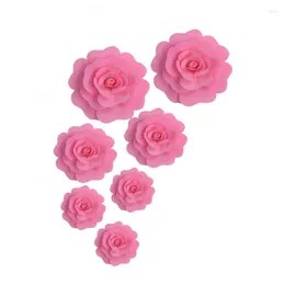 Dekorativa blommor 20 cm Artificial Foam Rose Flower Festive Display Fönster för bröllop Xmas -dekorationer